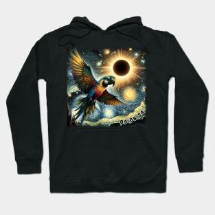 Solar Parrot Encounter: Unique Tee Showcasing Colorful Avian Beauties Hoodie